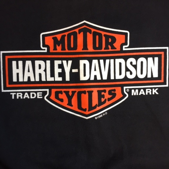 Vintage Harley Davidson 1998 Cut Off Sweater Shirt - Picture 4 of 8